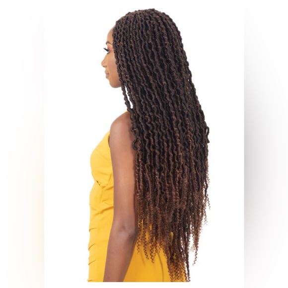 Freetress Braid Nita Distressed Gorgeous Loc Color 1 Set of 2 - Picture 3 of 5